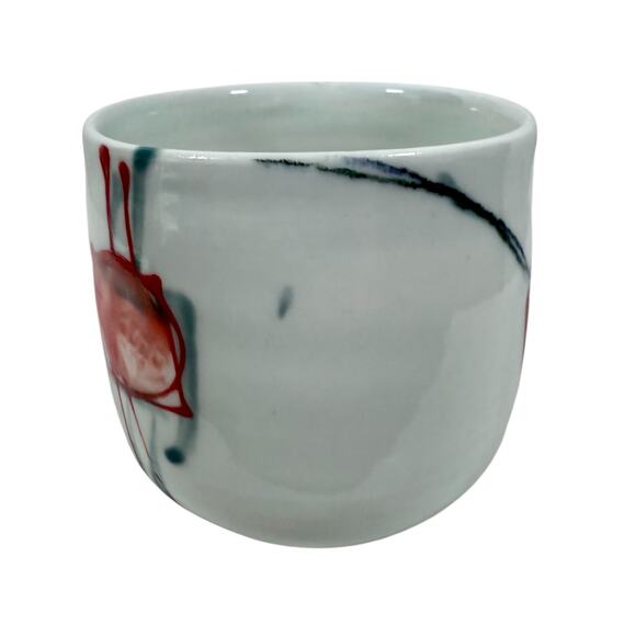 Jim Reno Pottery Dewittville NY Signed Pottery Coffee Mug White Sea Turtle - Picture 5 of 10